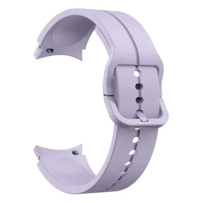20mm Wavy Stitch Silicone Sports Strap with Metal Buckle for Samsung Galaxy Watch 7 6 5 4 FE
